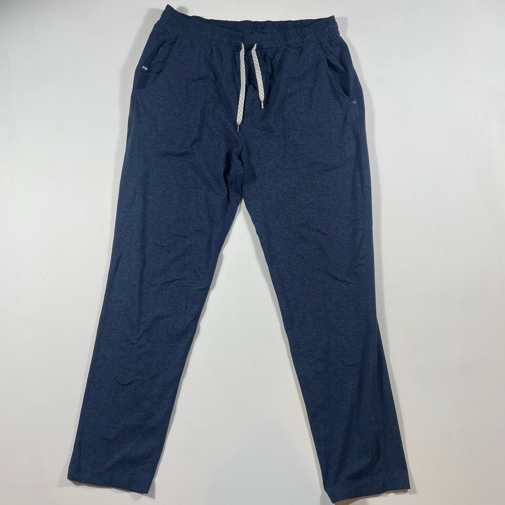 Vuori Sunday Performance‎ Joggers Mens Large Heathered Athletic Pants Blue